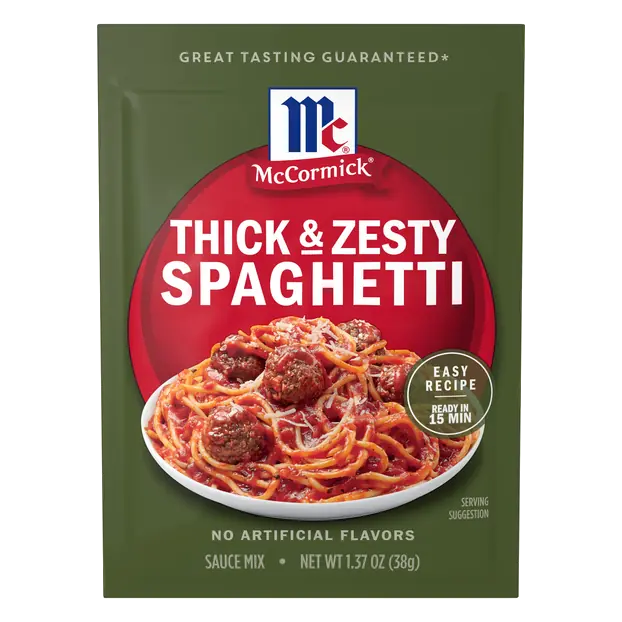 Thick & Zesty Spaghetti Sauce Mix Packet