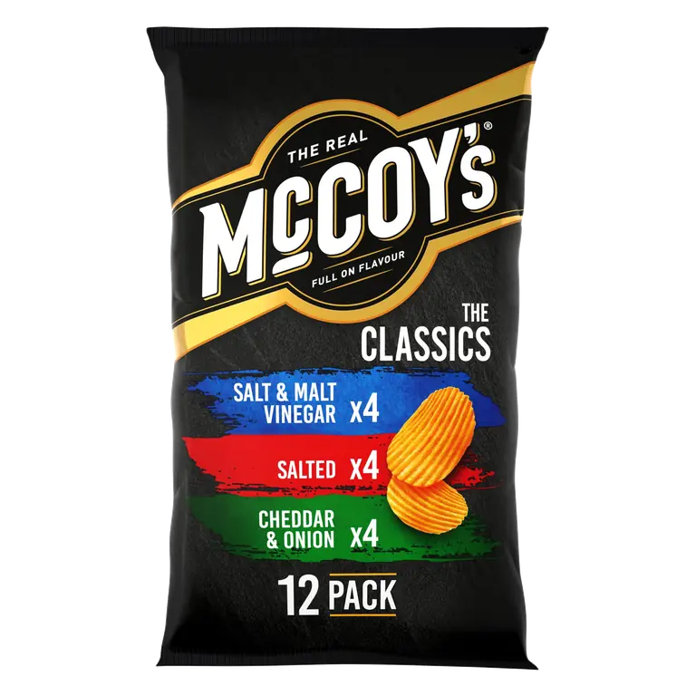 McCoy's Classic Variety Multipack Crisps 12 Pack