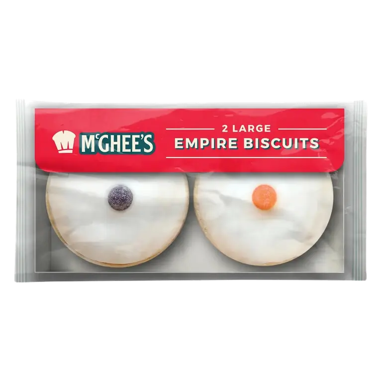 2 Large Empire Biscuits