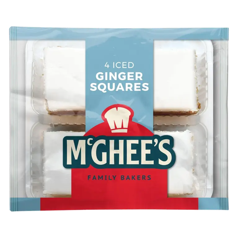 McGhees Iced Ginger Squares