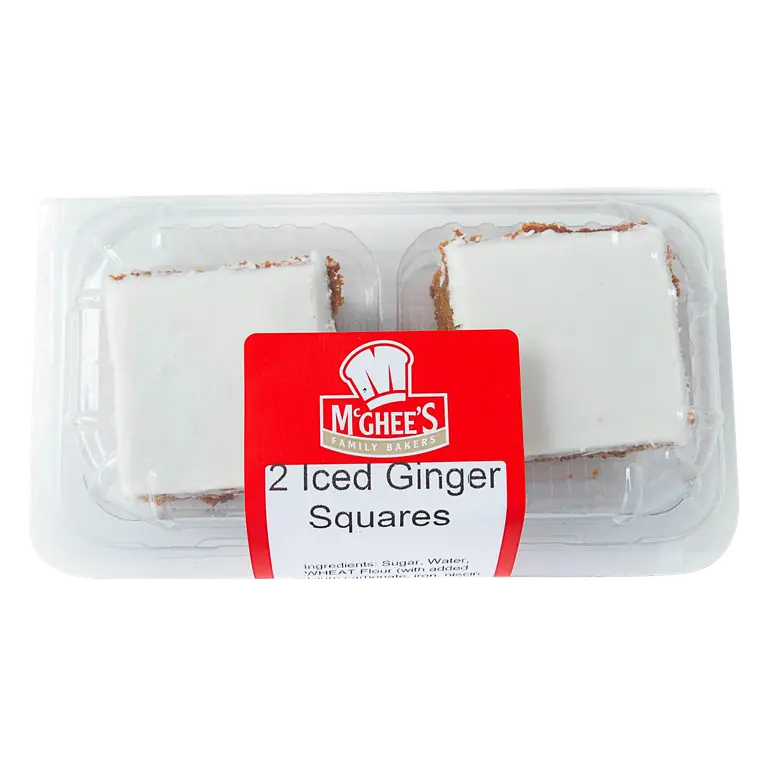 McGhee's Family Bakers 2 Iced Ginger Squares