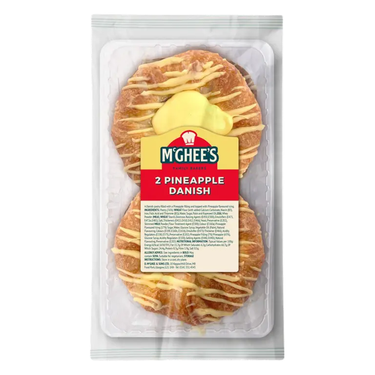 McGhee's Family Bakers 2 Pineapple Danish