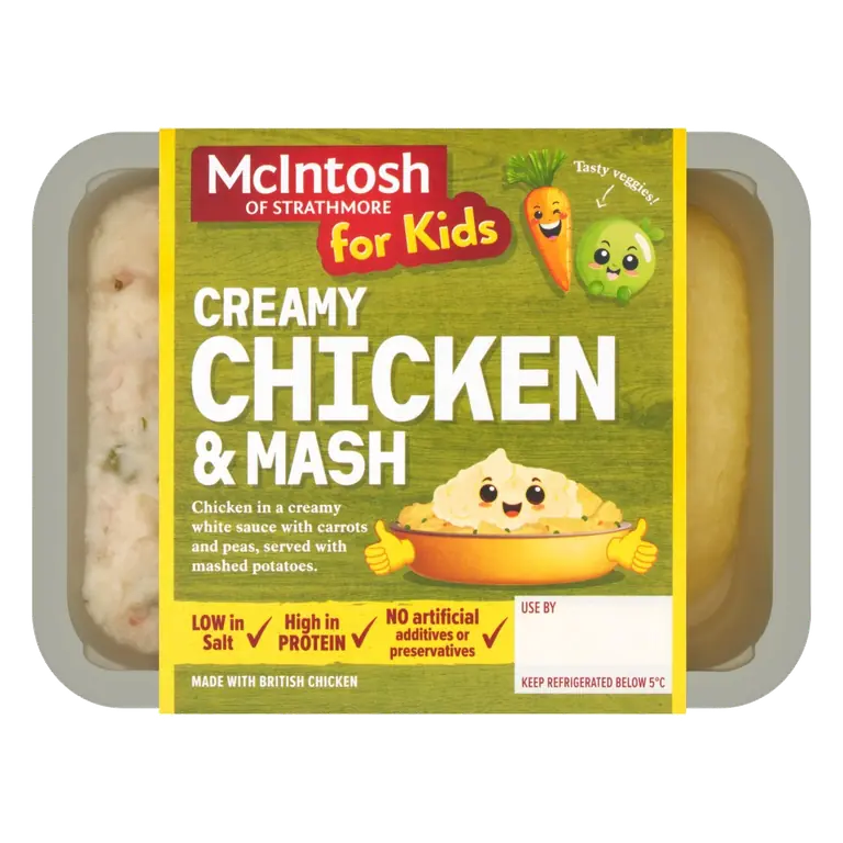 Of Strathmore Kids Creamy Chicken With Mash