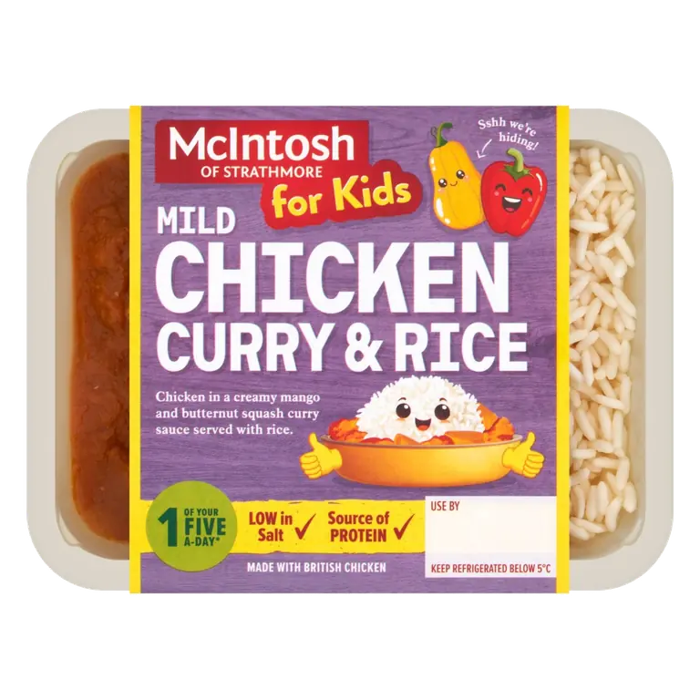 Of Strathmore Kids Mild Chicken Curry With Rice