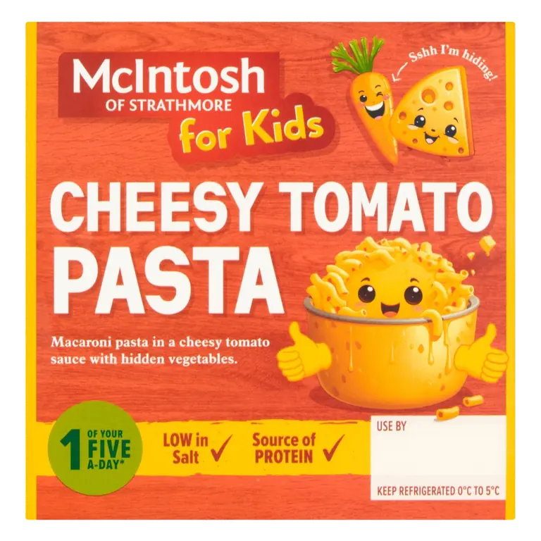 Of Strathmore Kidz Cheesy Tomato Pasta