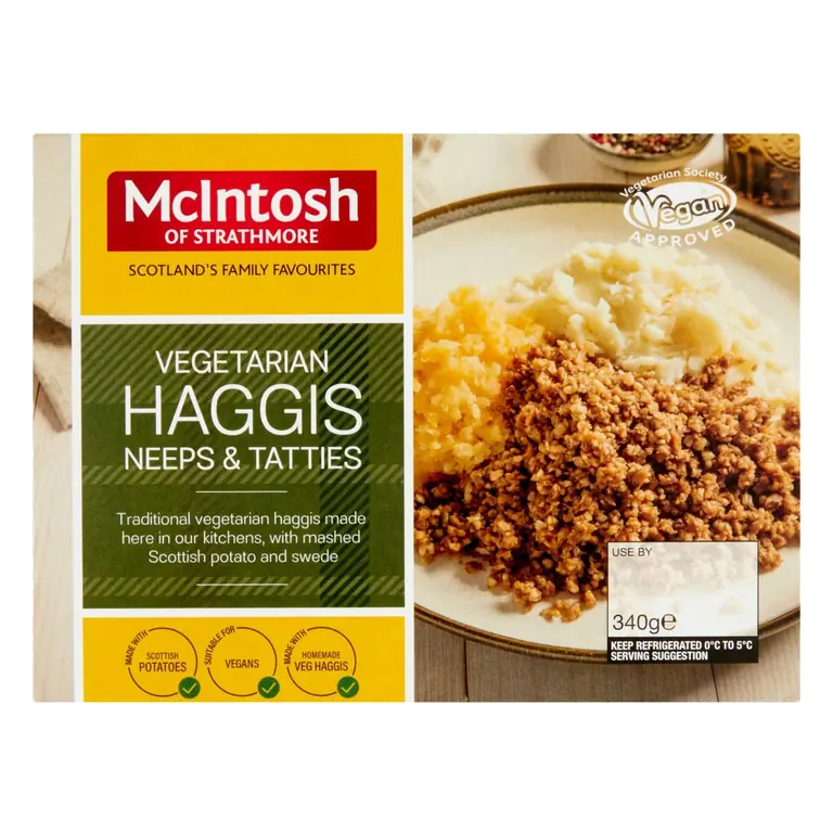 Of Strathmore Vegetarian Haggis Neeps & Tatties