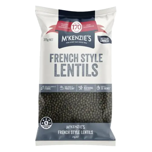 French Style Black Lentils