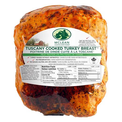 Cooked Turkey Breast Tuscany