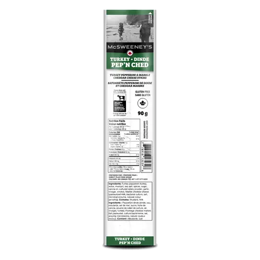 Meat Snacks Turkey Pep'N Ched 90 g