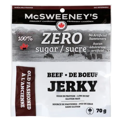 Zero Sugar Gluten-Free Jerky Beef Old Fashioned 70 g