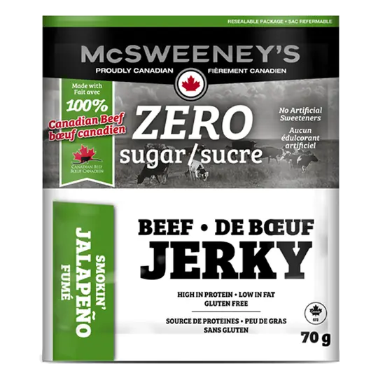 Zero-Sugar Jerky Smokin' Jalapeño Beef 70 g