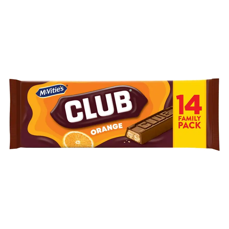 McVitie's Club 14 x 22g Orange Multipack Biscuit Bars