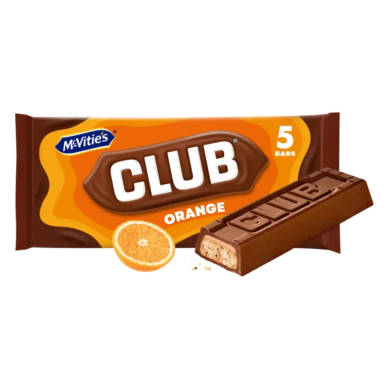 McVitie's Club Orange Bars 5 x 22g (110g)