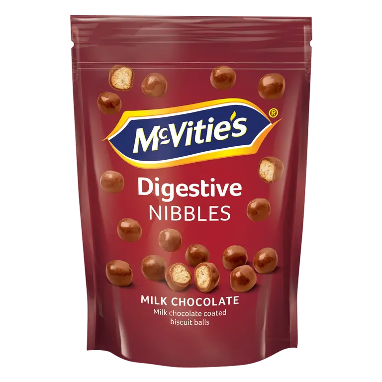 McVitie's Digestives Nibbles Milk Chocolate Coated Biscuit Balls 80g