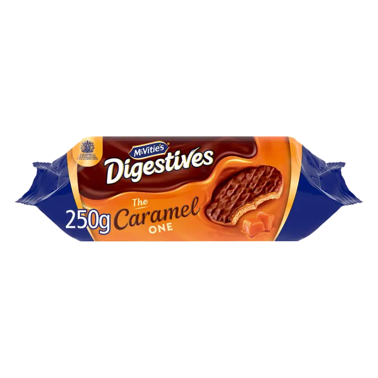 McVitie's Digestives The Caramel One with a Milk Chocolate Flavour Coating 250g