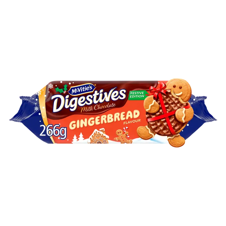 McVitie's Gingerbread Chocolate Digestives 266g