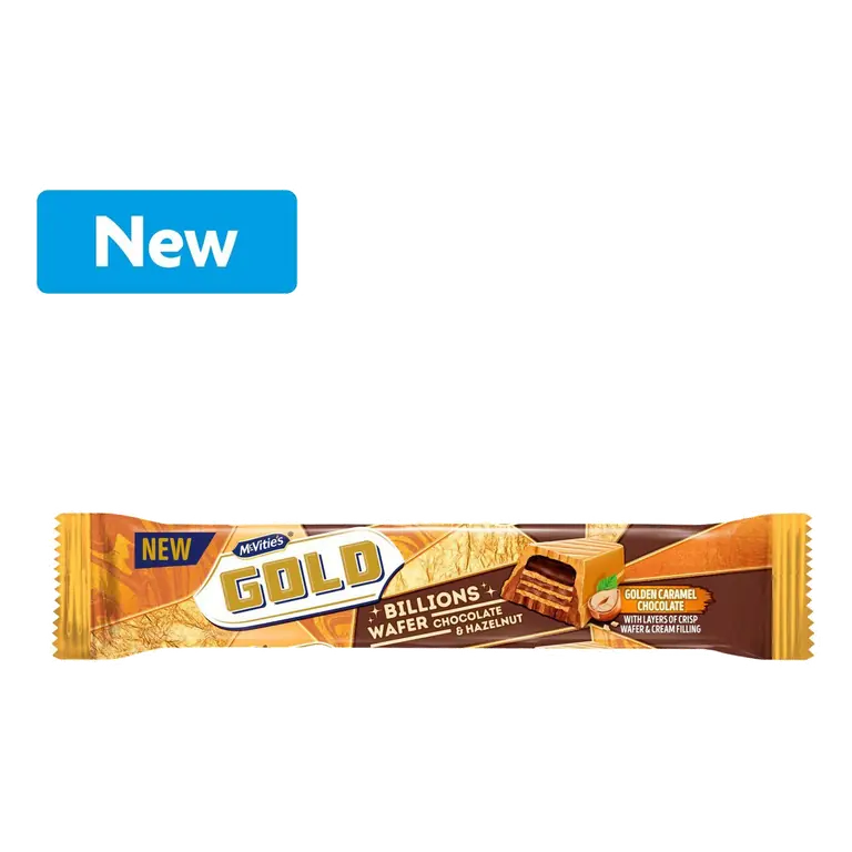 Gold Billions Wafer Chocolate & Hazelnut 39g