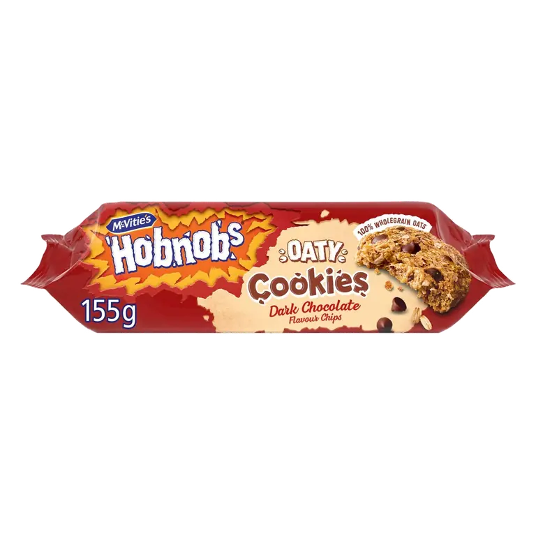 Hobnobs Biscuits Oaty Cookies Dark Chocolate 155g