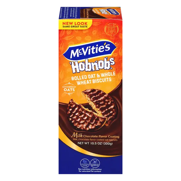 HobNobs Milk Chocolate Coated Oat Biscuit Cookies