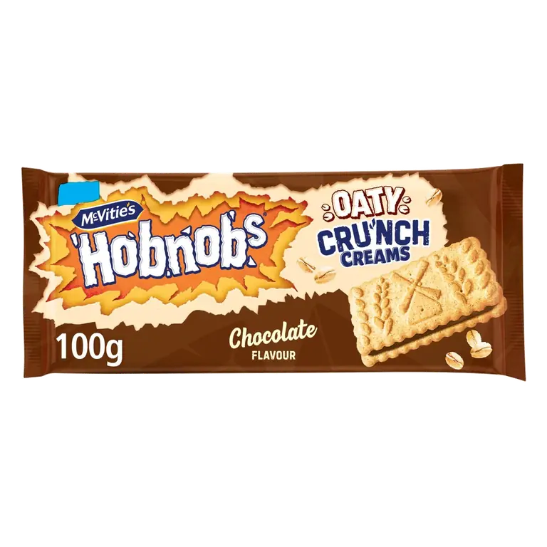 Hobnobs Oaty Cru'nch Creams Chocolate Flavour 100g