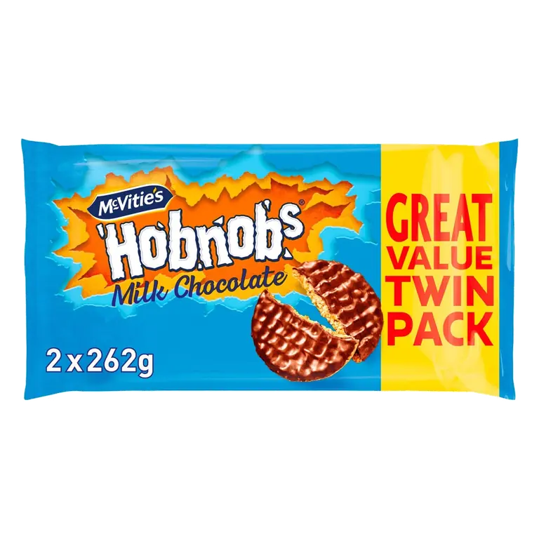 Hobnob's The Oaty One Milk Chocolate Biscuits Twin Pack