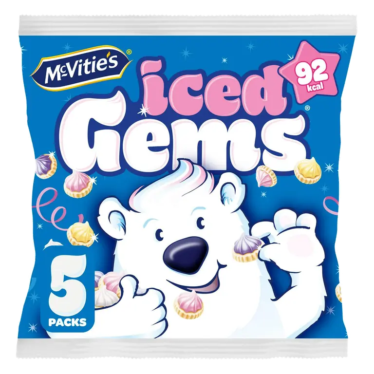 Iced Gems Multipack Biscuits 5x23g