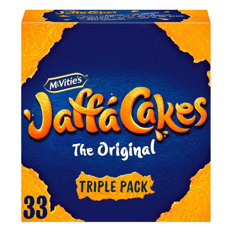 McVitie's Jaffa Cakes Original Chocolate Biscuits Triple Pack 3 x 11 Cakes, 363g