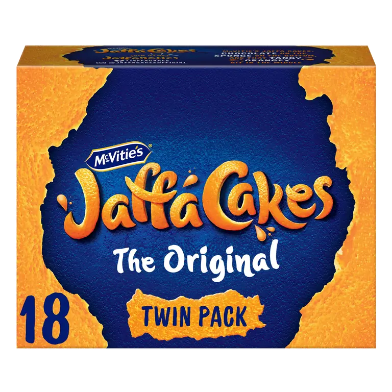 McVitie's Jaffa Cakes Original Chocolate Biscuits Twin Pack 18 Cakes, 198g