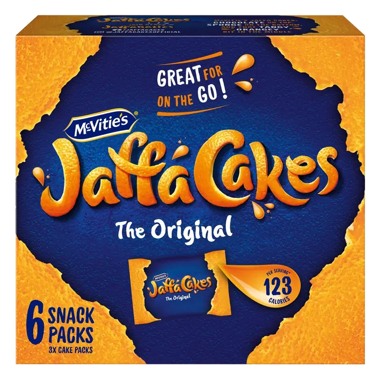 Jaffa Cakes Original Handy Packs Biscuits 6 x Packs of 3