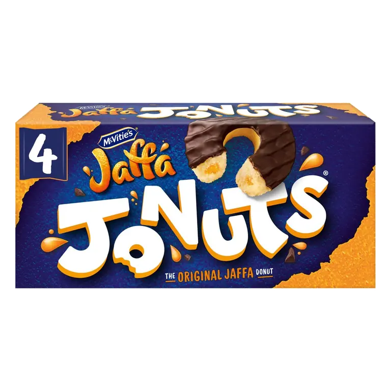 Jaffa Cakes Original Jaffa Jonuts Biscuits 4 Pack Multipack