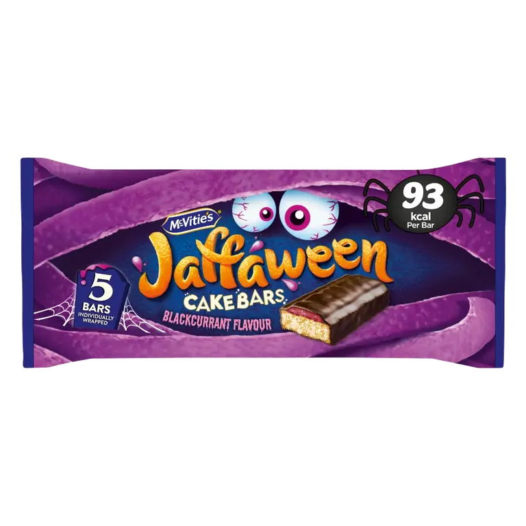 Jaffaween Blackcurrant Cake Bars