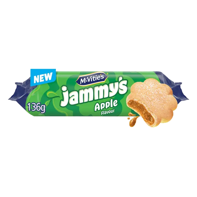 McVitie's Jammys 136.5g Apple Flavour Biscuits
