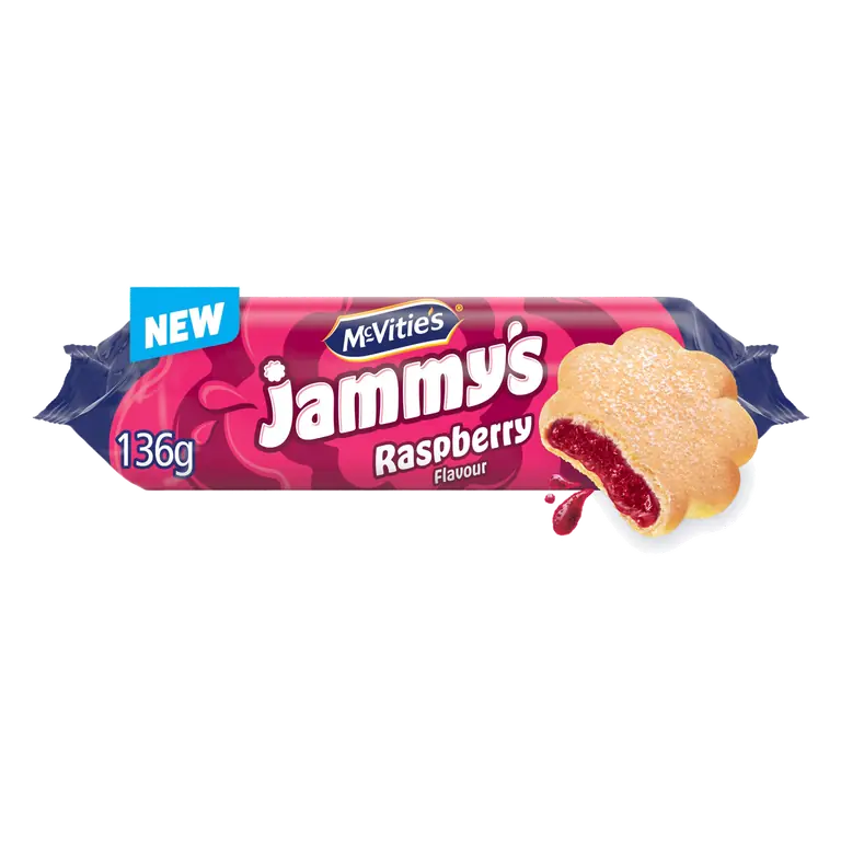 McVitie's Jammy's Raspberry Flavour Biscuit 136.5g