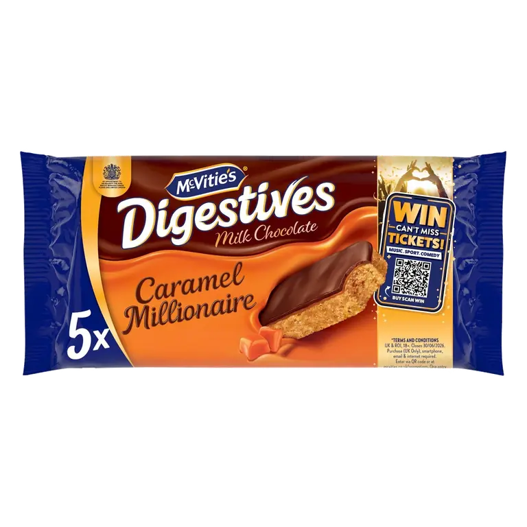 Milk Chocolate Caramel Millionaire Biscuit Slices Multipack