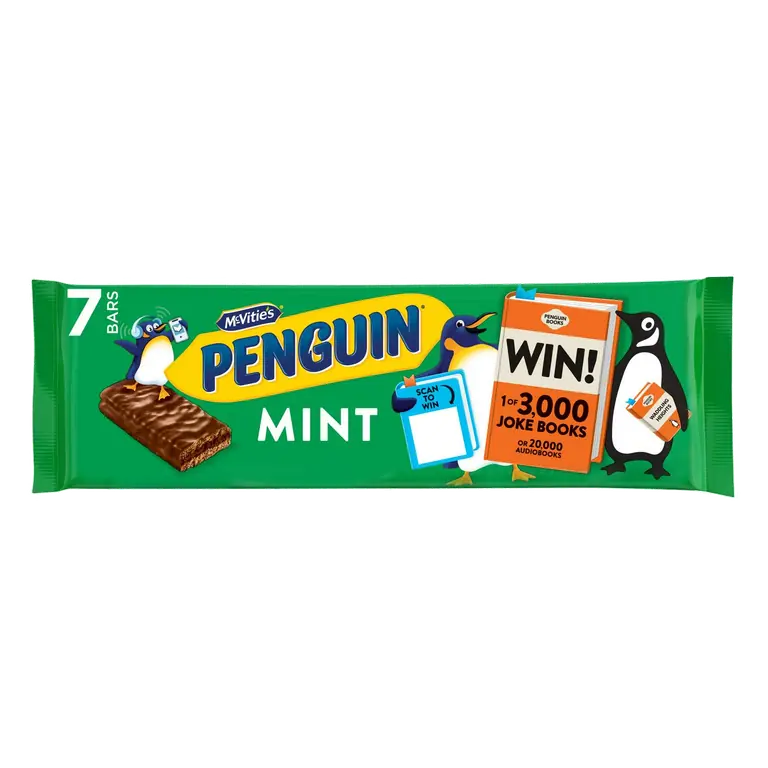 Penguin Mint Biscuit Bar 7 x 24.6g