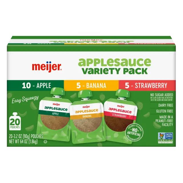 Apple Banana Applesauce Squeezable Pouches