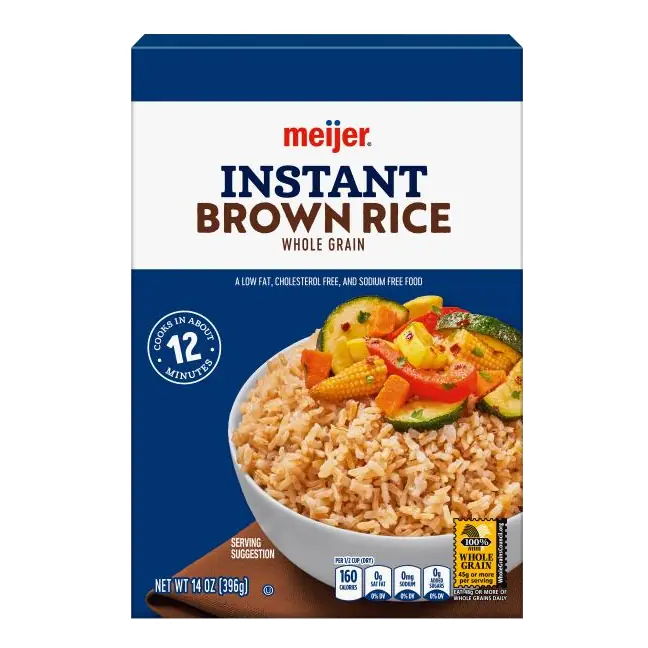 Brown Precooked Whole Grain Long Grain Instant Rice