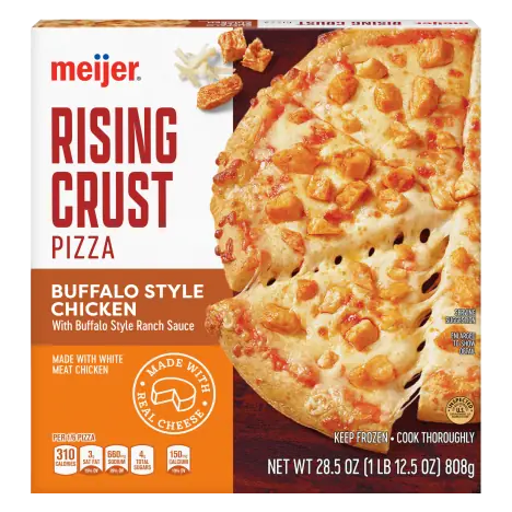 Buffalo Style Chicken with Buffalo Style Ranch Sauce Rising Crust Pizza