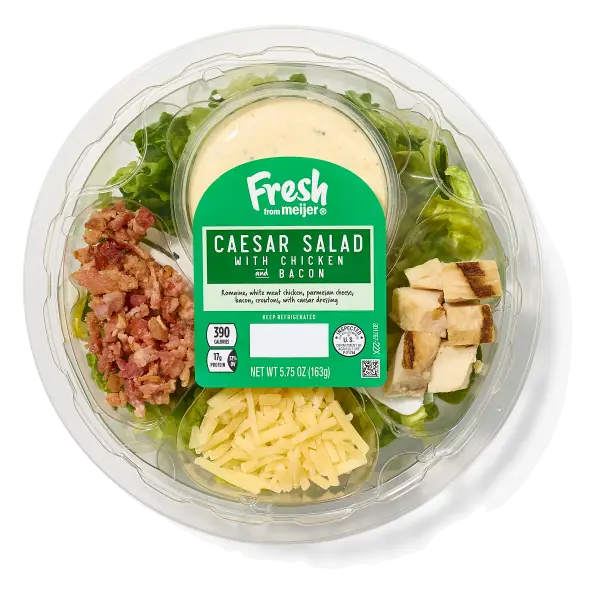 Caesar Salad with Chicken and Bacon Crisp Romaine Lettuce
