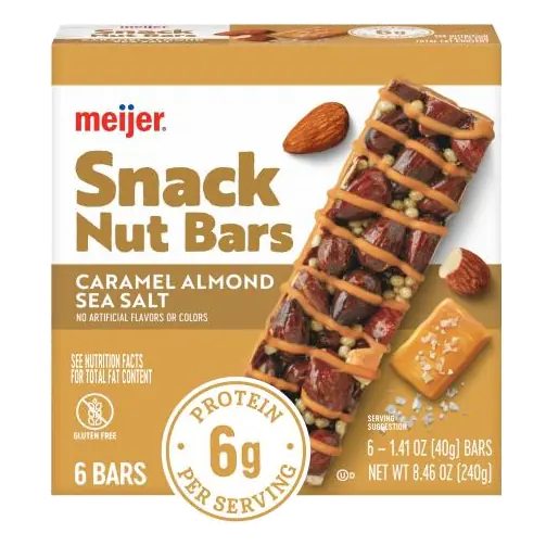Caramel Almond Sea Salt Snack Nut Bars