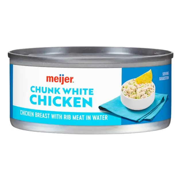 Chunk White Chicken Breast with Rib Meat in Water