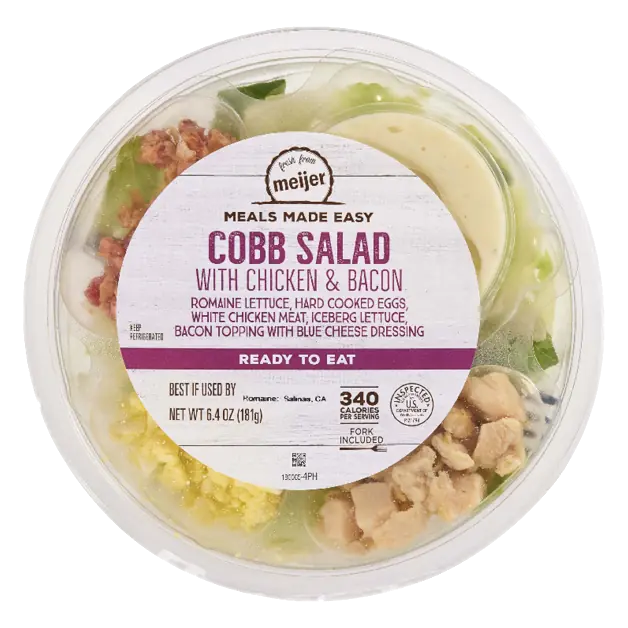 Cobb Salad with Chicken & Bacon Romaine Lettuce