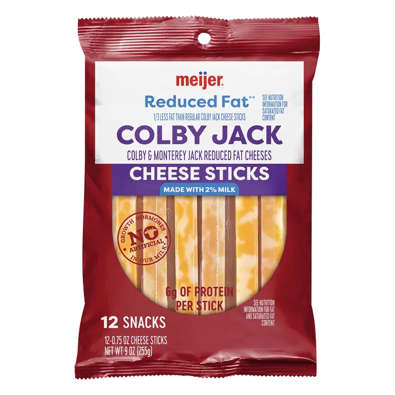 Colby Jack Colby & Monterey Jack Reduced Fat Cheese Sticks