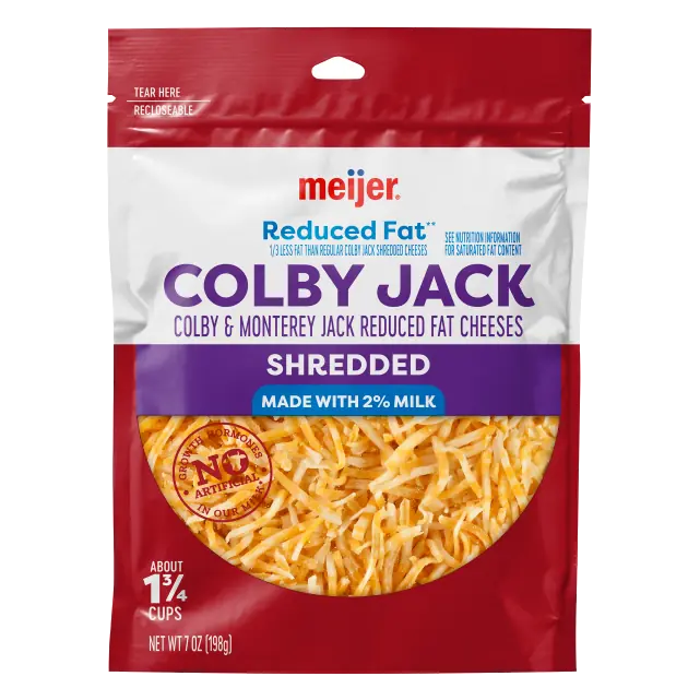 Colby Jack Colby & Monterey Jack Reduced Fat Shredded Cheeses