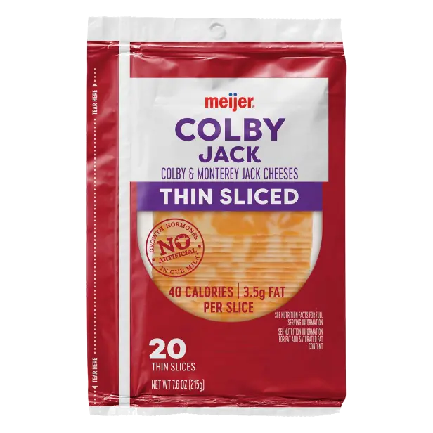 Colby Jack Colby & Monterey Jack Thin Sliced Cheeses