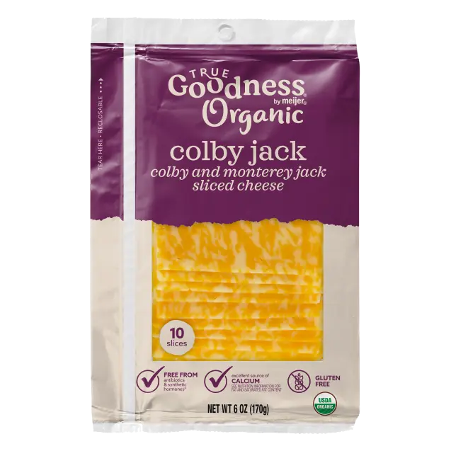 Colby Jack Organic Colby & Monterey Jack Sliced Cheese