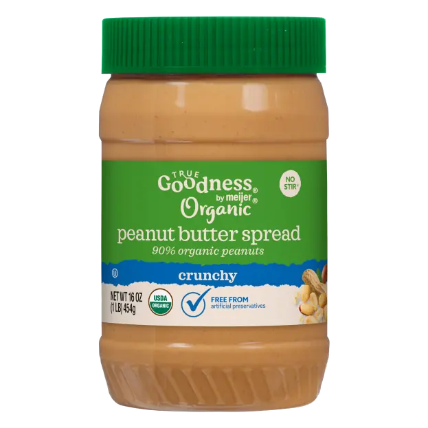 Crunchy Organic Peanut Butter Spread