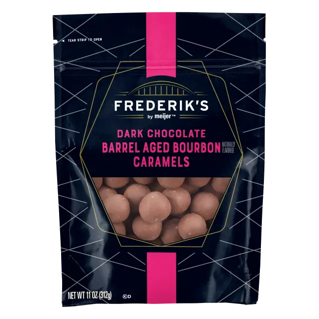 Dark Chocolate Barrel Aged Bourbon Caramels