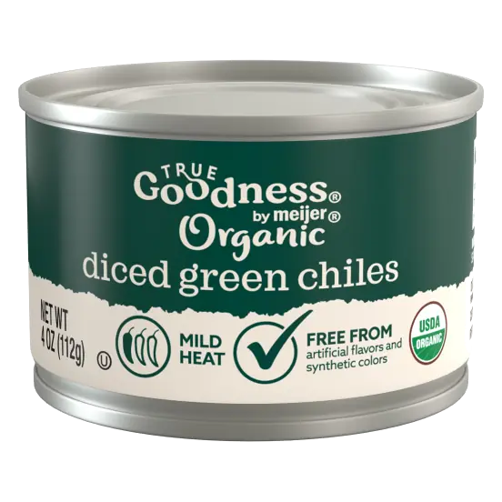 Green Organic Diced Chiles