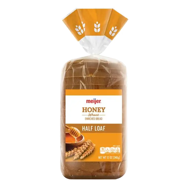 Honey Wheat Enriched Bread 1/2 Loaf